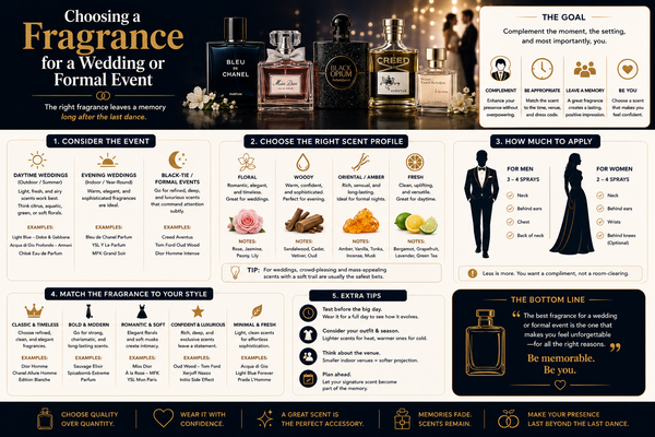 Choosing a Fragrance for a Wedding or Formal Event