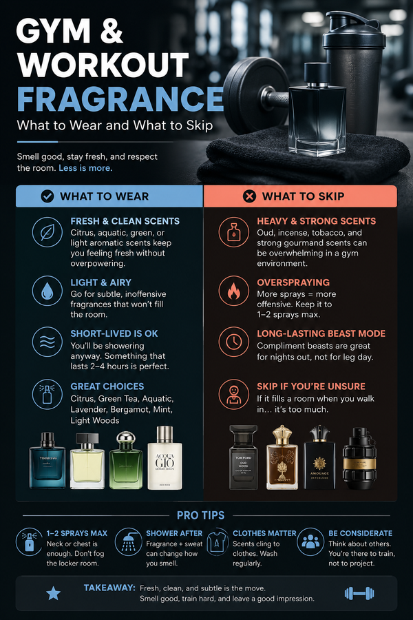 Gym and Workout Fragrance: What to Wear and What to Skip