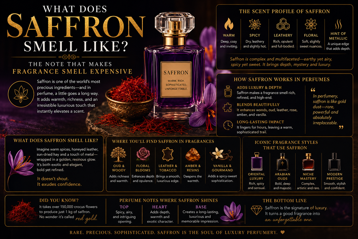What Does Saffron Smell Like? The Note That Makes Fragrance Smell Expensive