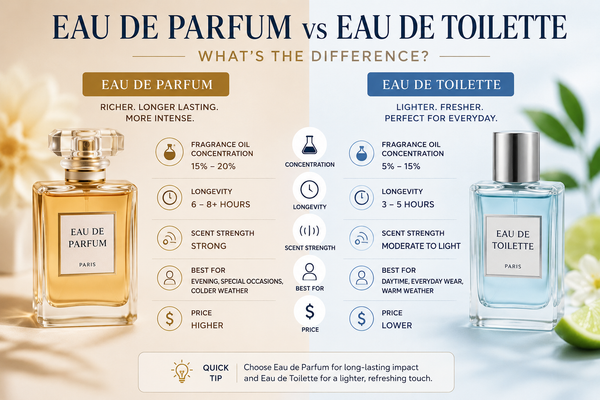 Eau de Parfum vs Eau de Toilette: What's the Difference